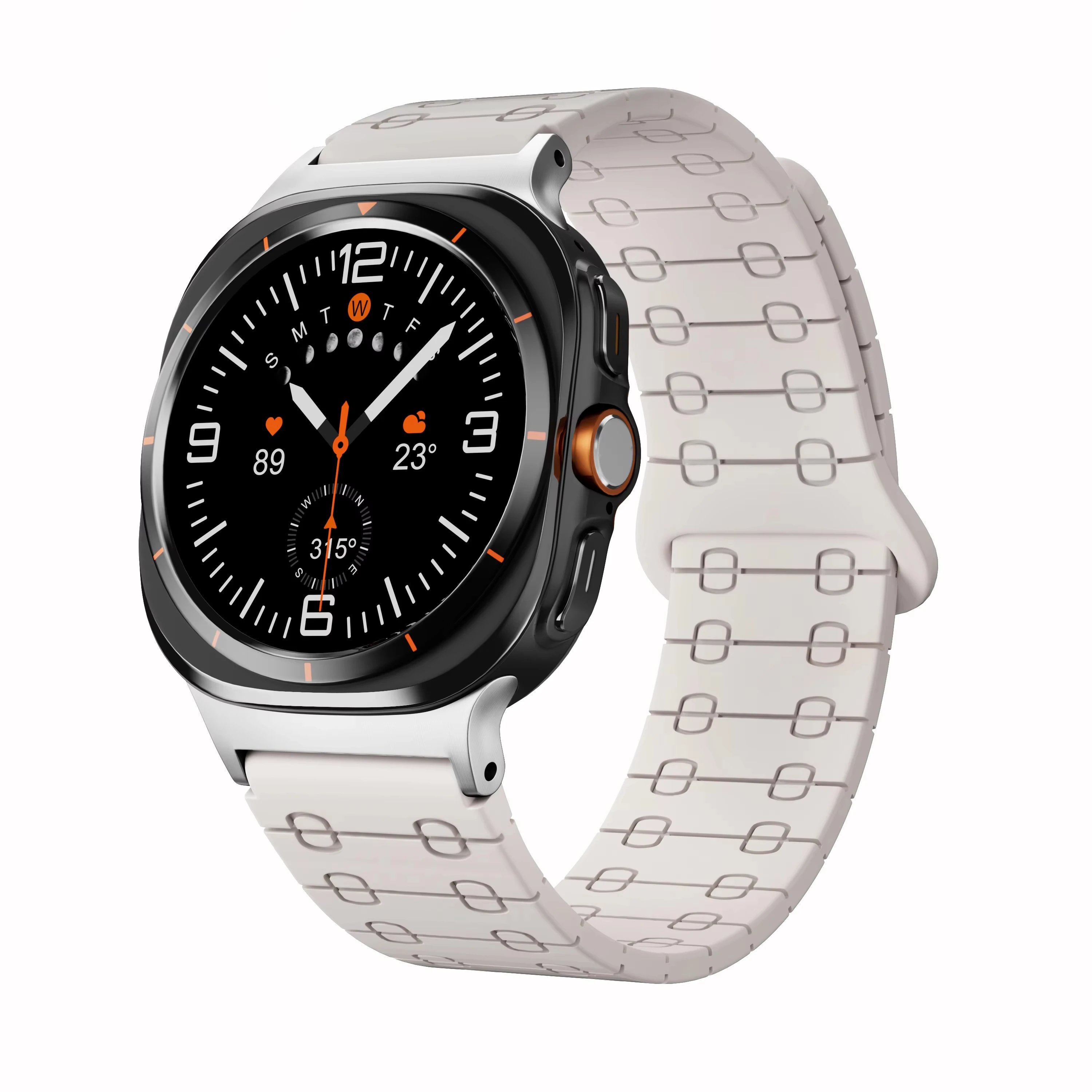 Silicone Strap For Samsung Galaxy Watch8 40mm 44mm Replacement Magnetic Loop Band Galaxy Watch8 Classic 46mm Smartwatch Bracelet