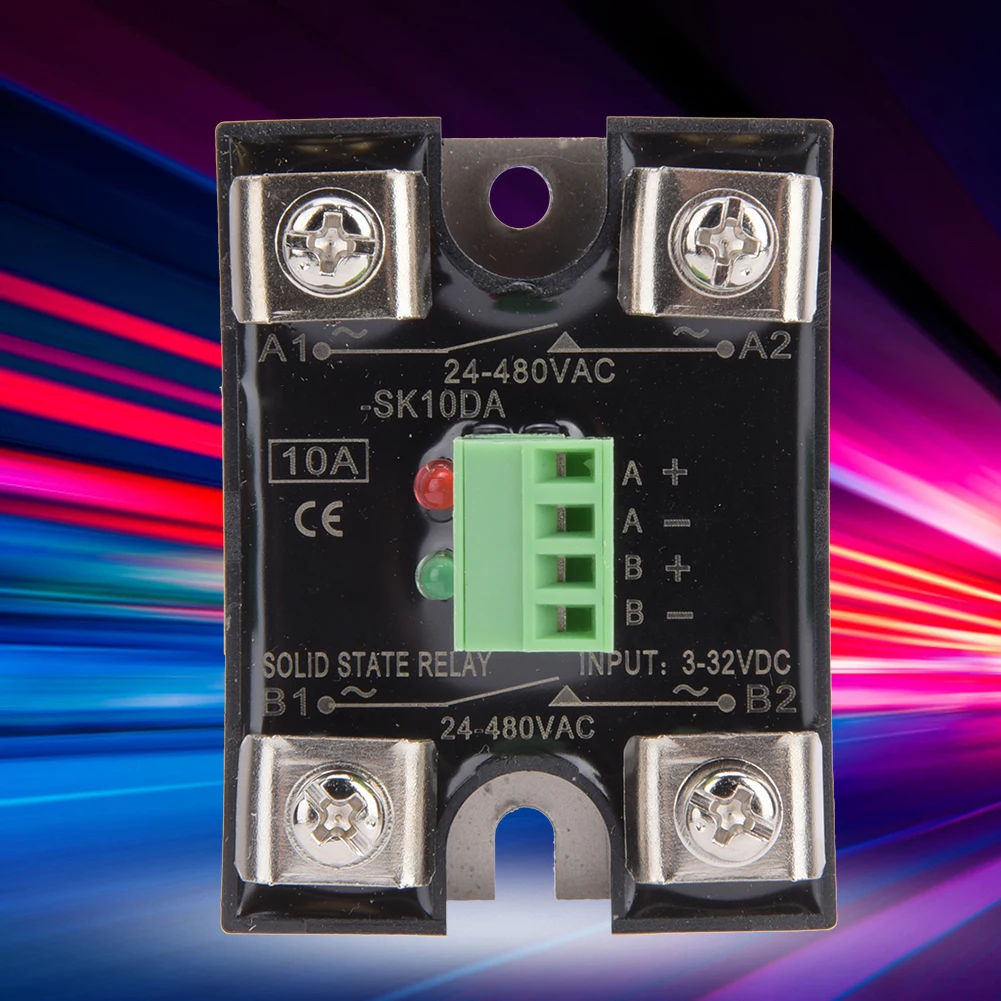 BERM  State Relay Dual Channel  Control Dual Channel AC Single Phase SSR 24-480VAC Relay Single Phase  State Relay