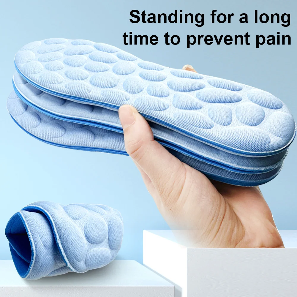 Soft Massage Memory Foam Insoles Sport Running Breathable Cushion Orthopedic Feet Men Women Shoe Pads Comfort Sole