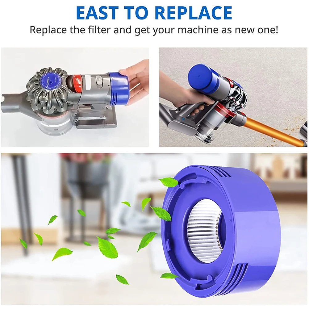 BOM-conjunto de filtro de vácuo premium compatível com Dyson V7 e V8, pré-filtro 965661-01 e pós-filtro HEPA 967478-01