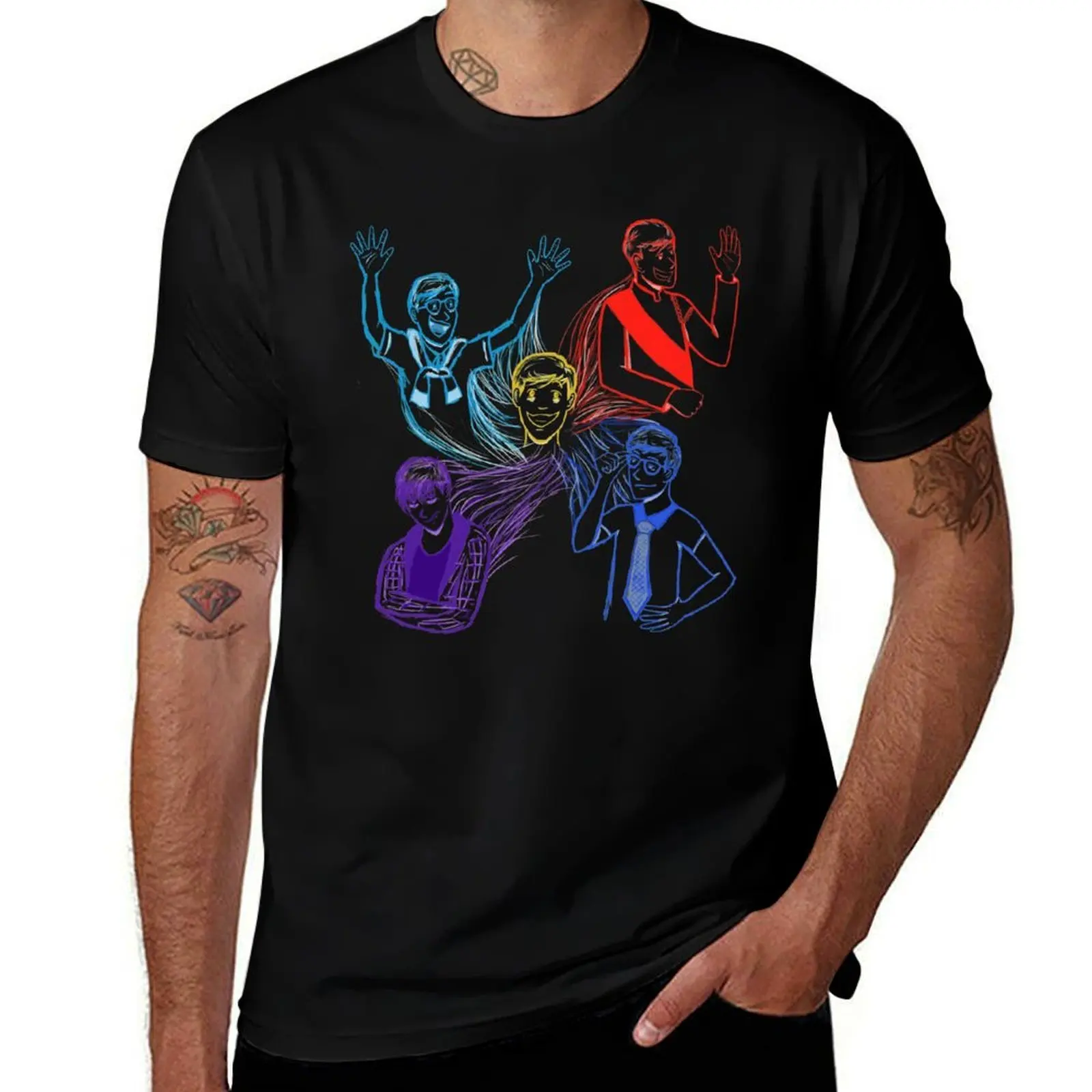 Sanders Sides (No background) T-Shirt Quick Dry Training Short Sleeve Tee T-Shirt