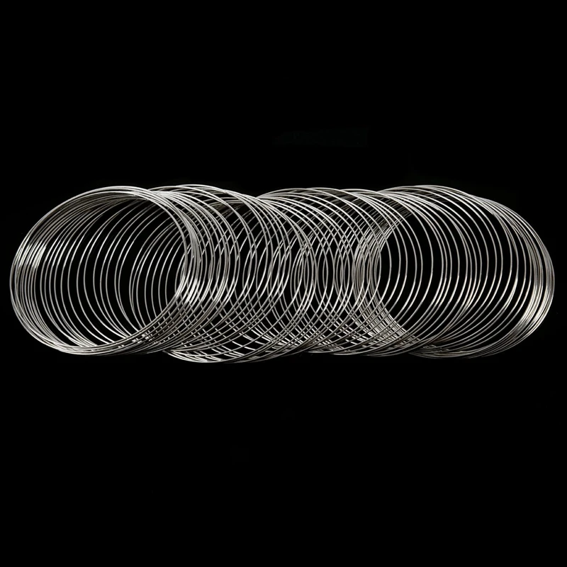 200 Schleifen Memory Perlen draht für Armband 50mm-55mm (2 Zoll-2 Zoll) Durchmesser