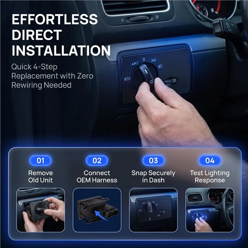 Car Light Combination Switch For Ford Focus Transit Connect 4M5T-13A024GA Headlight Control Unit
