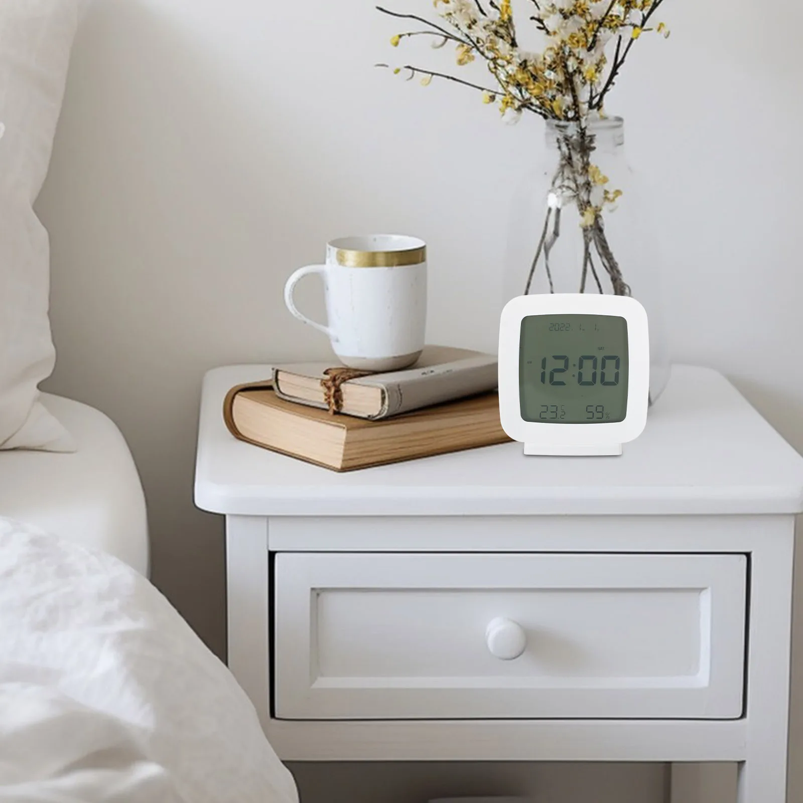 

Minimalist Alarm Large Digital Display Led Time Temperature Desktop For Bedroom Office Modern Electric Alarm Clock Small