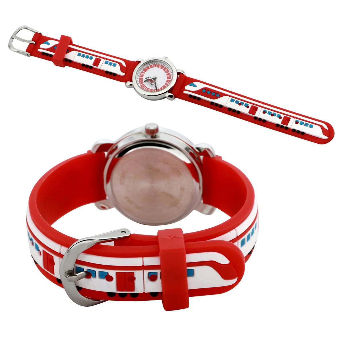 1Pcs Kids Waterproof Watch Cute Cartoon Design Comfortable Silicone Band Accurate Timekeeping Durable Material for Boys Girls