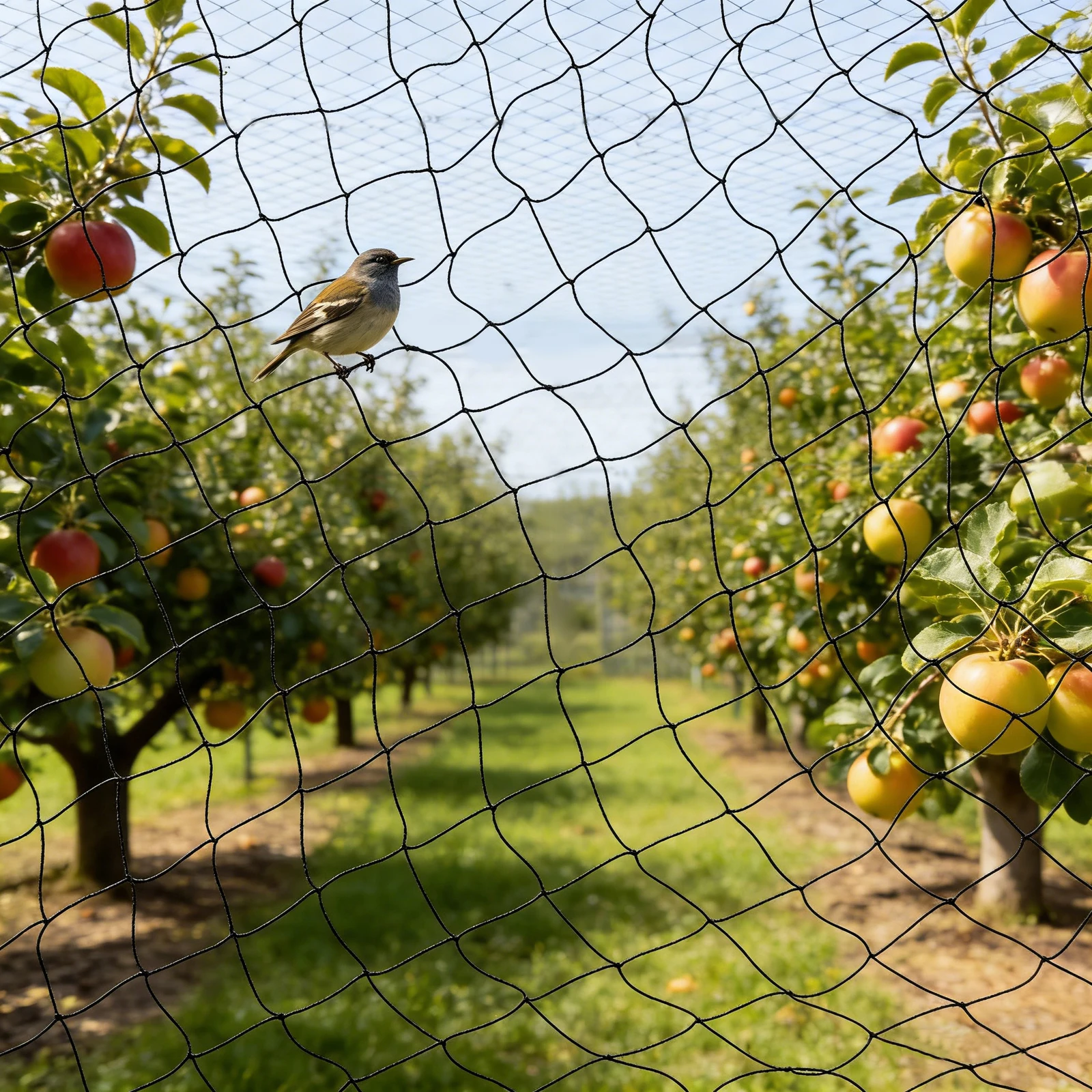 Bird Netting 32.8x32.8ft/49x49ft, 1-Inch Mesh Garden Netting for Fruit Tree Protection, Nylon Anti-Bird for Chicken Coop