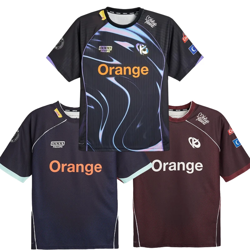 Uniformes do Clube de Esports Karmine Corp 2026, Camisetas do Time KCorp LOL, Uniforme de Treinamento Valorant, Camisetas Masculinas da Equipe Francesa