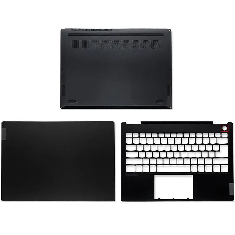 

NEW For Lenovo Thinkbook 13S 13S-IWL Series Laptop LCD Back Cover Palmrest Bottom Case C Cover With Fingerprint Hole Black