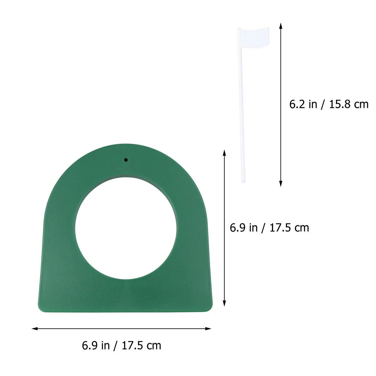 Outdoor Plastic Regulation Putting Cup Hole Putter Practice Trainer Aid Flag Green White Indoor Plastic Putting Cup