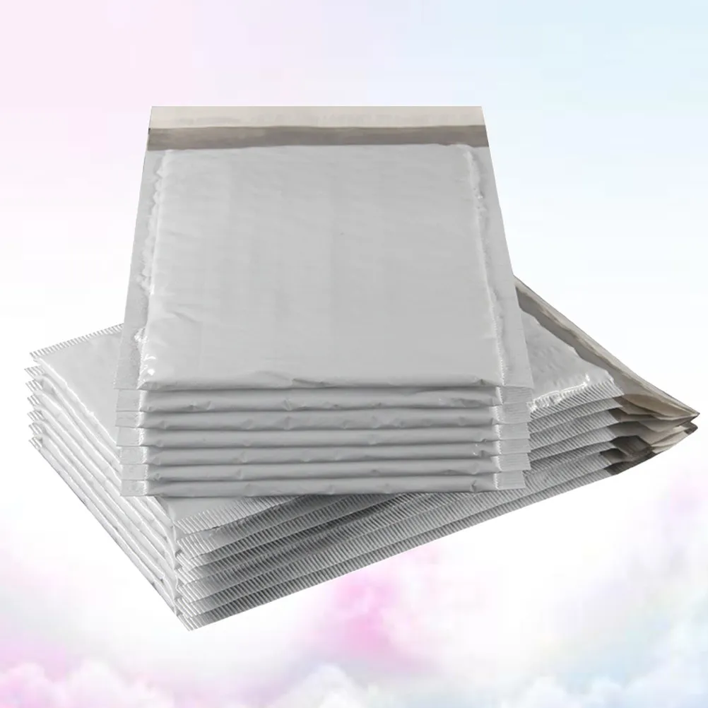 

50Pcs Grey Poly Mailers Bubble Envelopes Self Seal Adhesive Shipping Bags for Postal Packaging Electronic Goods Protective