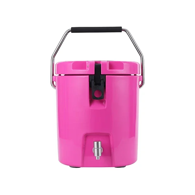 

8 Liter Portable Ice Bucket Round Water Jug with Tap Rotomolded Outdoor Camping Sports Wine Customized OEM Insulated Water 12l