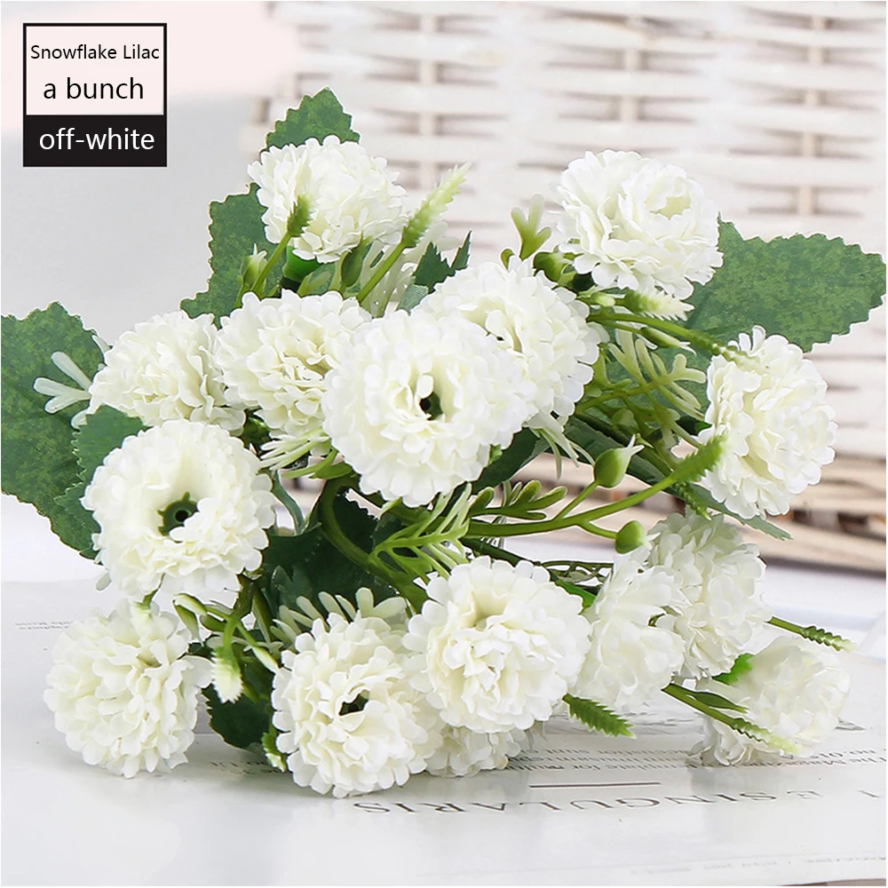 

Artificial Lilacs Bouquet Wedding Decorative Silk Fake Flowers Auditorium Decoration Simulation Lilac Plant Purple Pink Flower