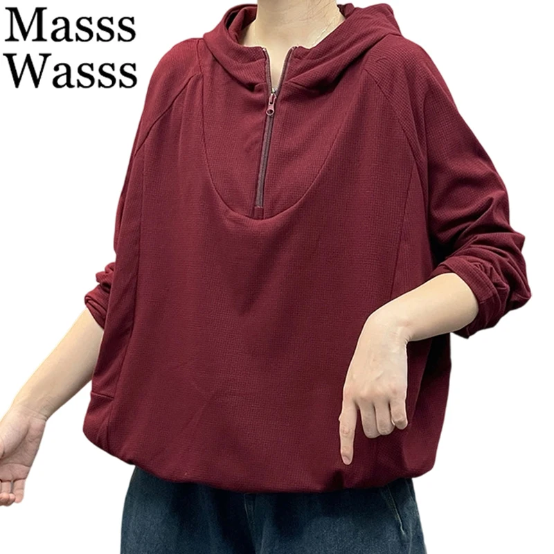 

Mass Wasss брендовые модные свободные толстовки женские классические винтажные толстовки с капюшоном для отдыха женские однотонные хлопковые толстовки для фитнеса