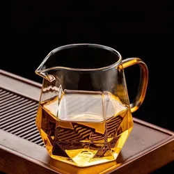 Heat Resistant Glass Milk Jug, Coffee Ware Accessory Cup, Creative Simple Tea Pitcher, Transparent Office Teacup, Teaware