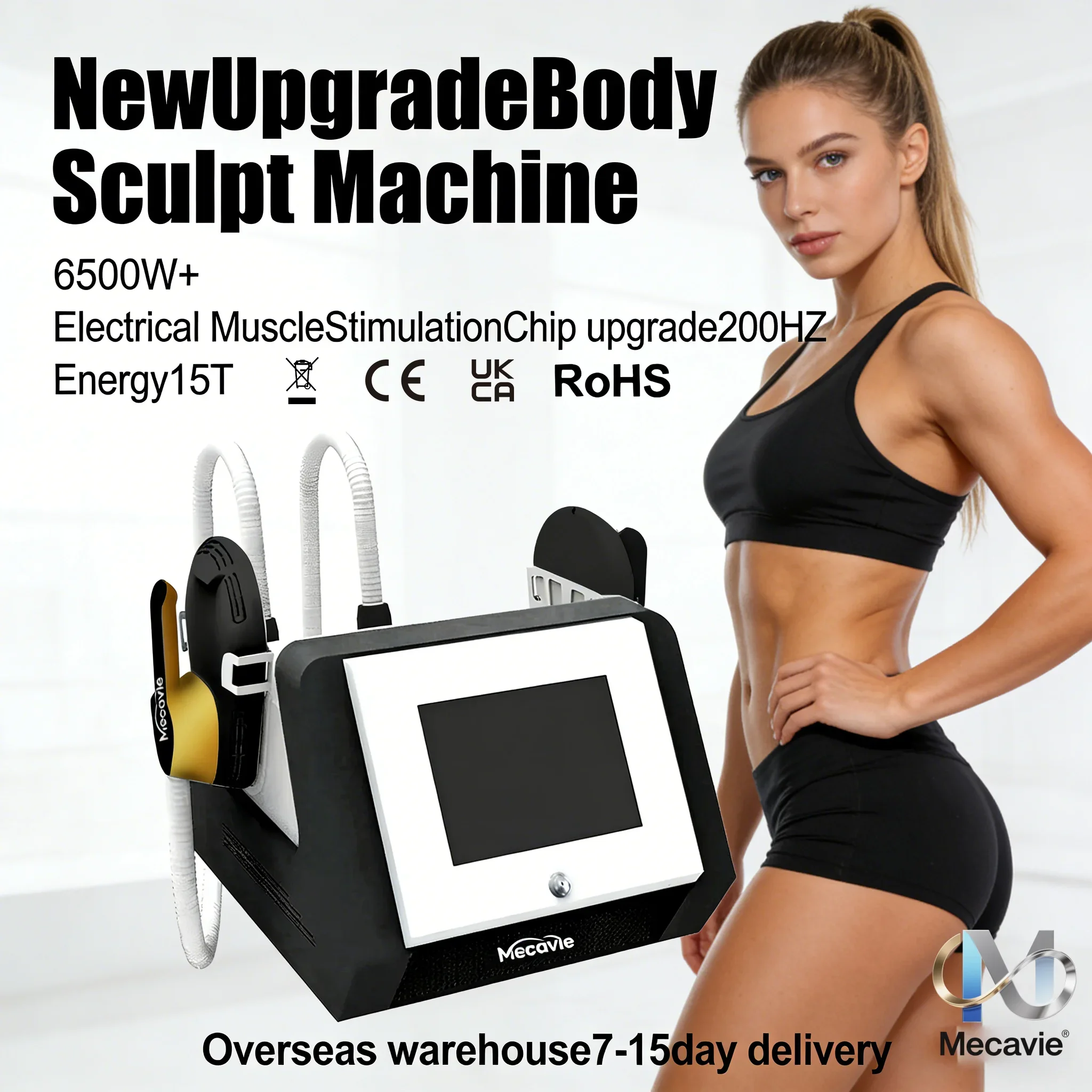 Buttock Lifting Fat Reduction Fitness Equipment MECAVIE 6500W Muscle Builder Slimming Trainer Body Contouring