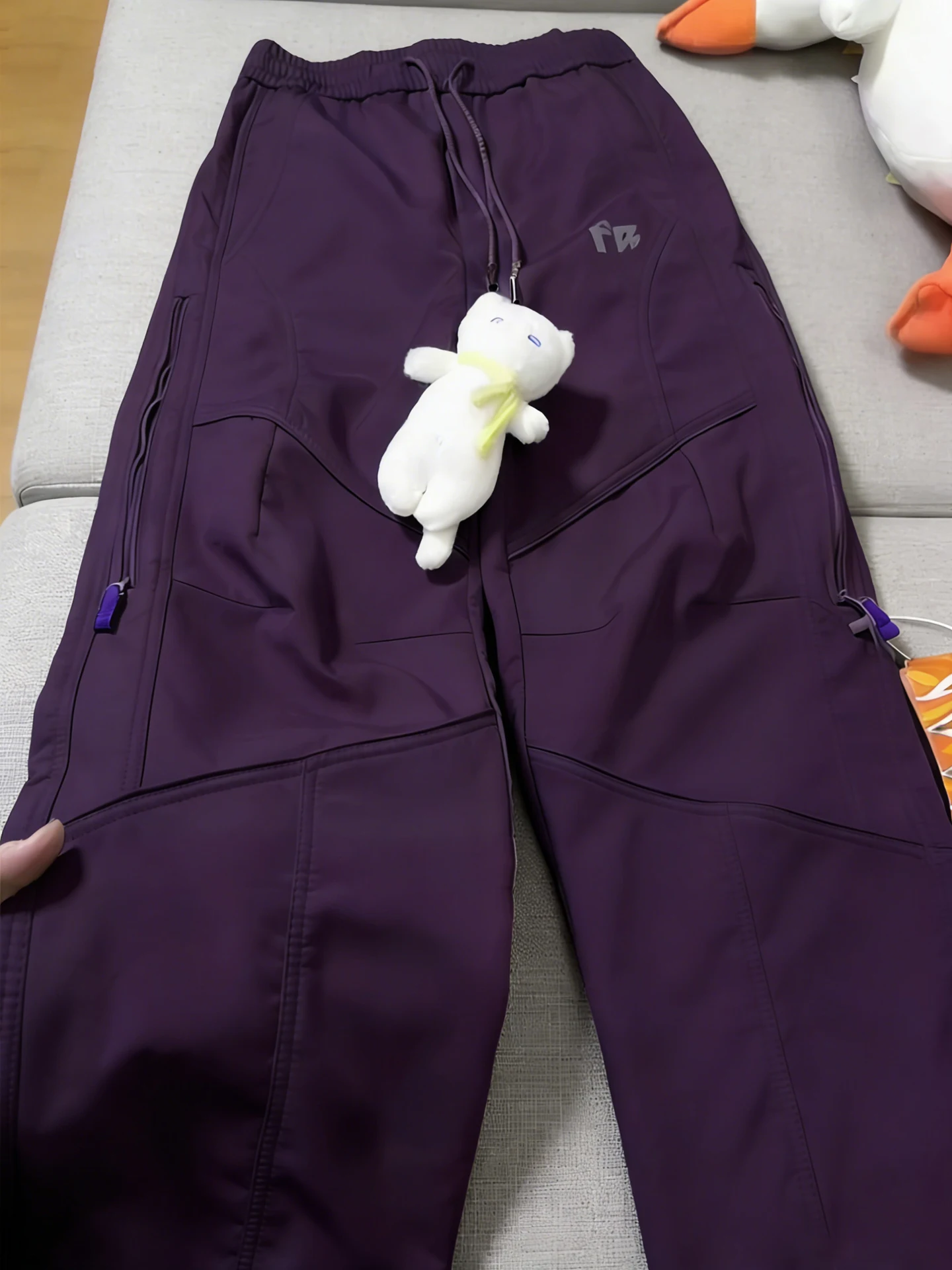 

Фиолетовые лыжные брюки с подкладкой Fce, мужские зимние уличные мягкие брюки ell для альпинизма и пеших прогулок, повседневные прямые брюки с...