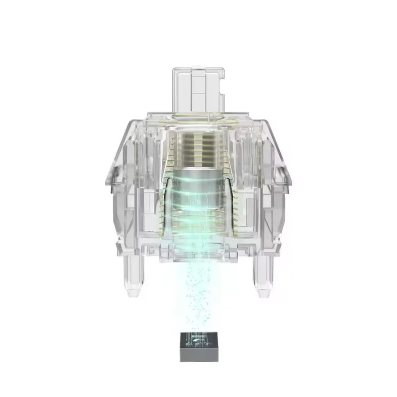 Gateron Magnetic Jade MAX Switch KS-20 series RGB Linear DIY Customized Mechanical Keyboard Hall Sensor Effect Fully Transparent