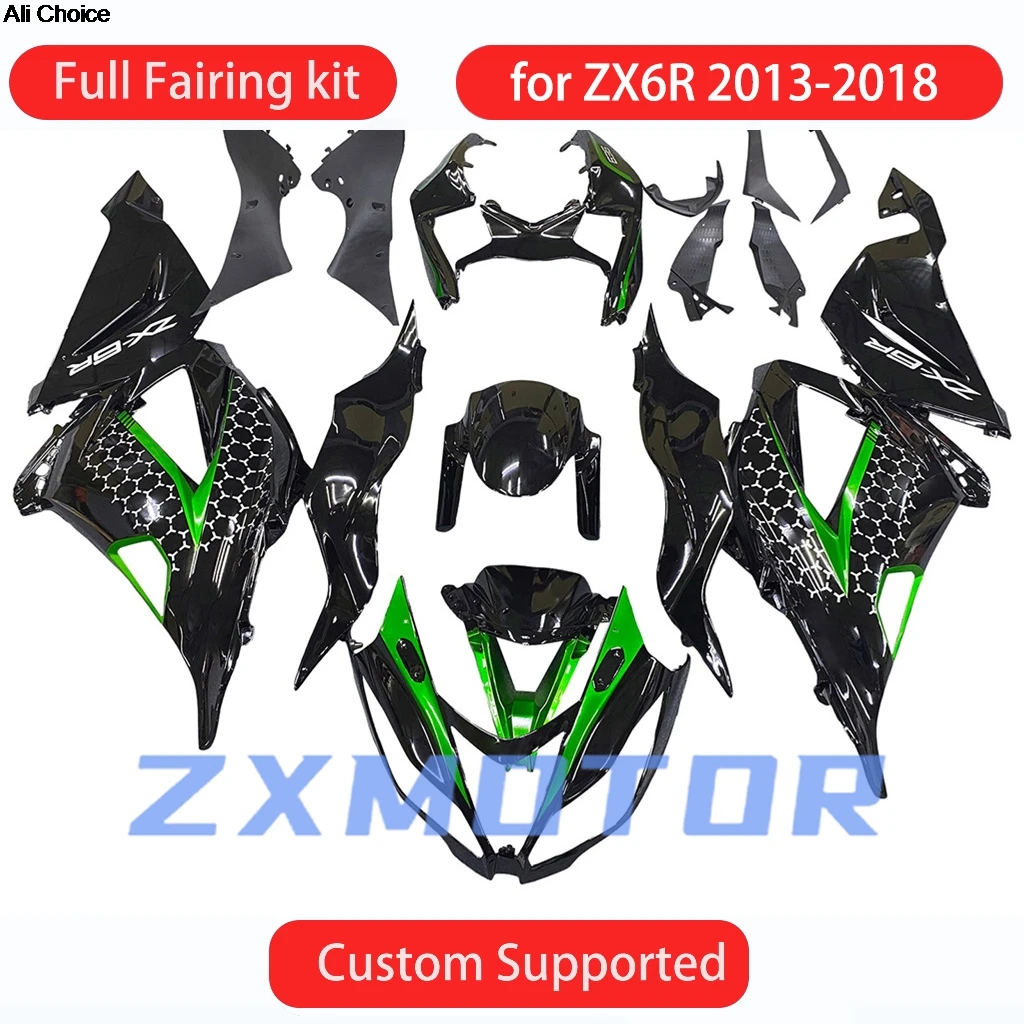 ZX6R 2013 2014 2015 2016 2017 2018 Motorcycle Fairing Kit for KAWASAKI 636 ZX 6R 13 14 15 16 17 18 Cover Fairings