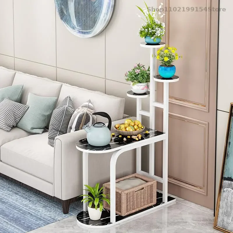 Floor-to-ceiling Multi-layer Nordic Minimalist Indoor Flower Stand Home Living Room Side A Few Wrought Iron Flower Pot Fish Tank