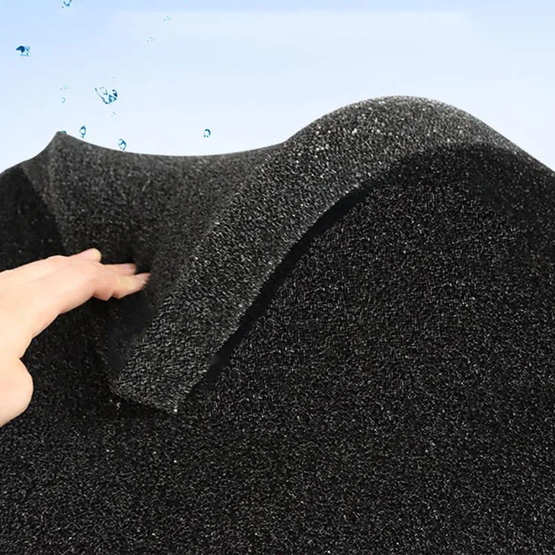 50cmx12cmx2cm Black Filtration Foam Aquarium Fish Tank Biochemical Filter Sponge Pad Skimmer Long Use Time Sponge Supply Tank