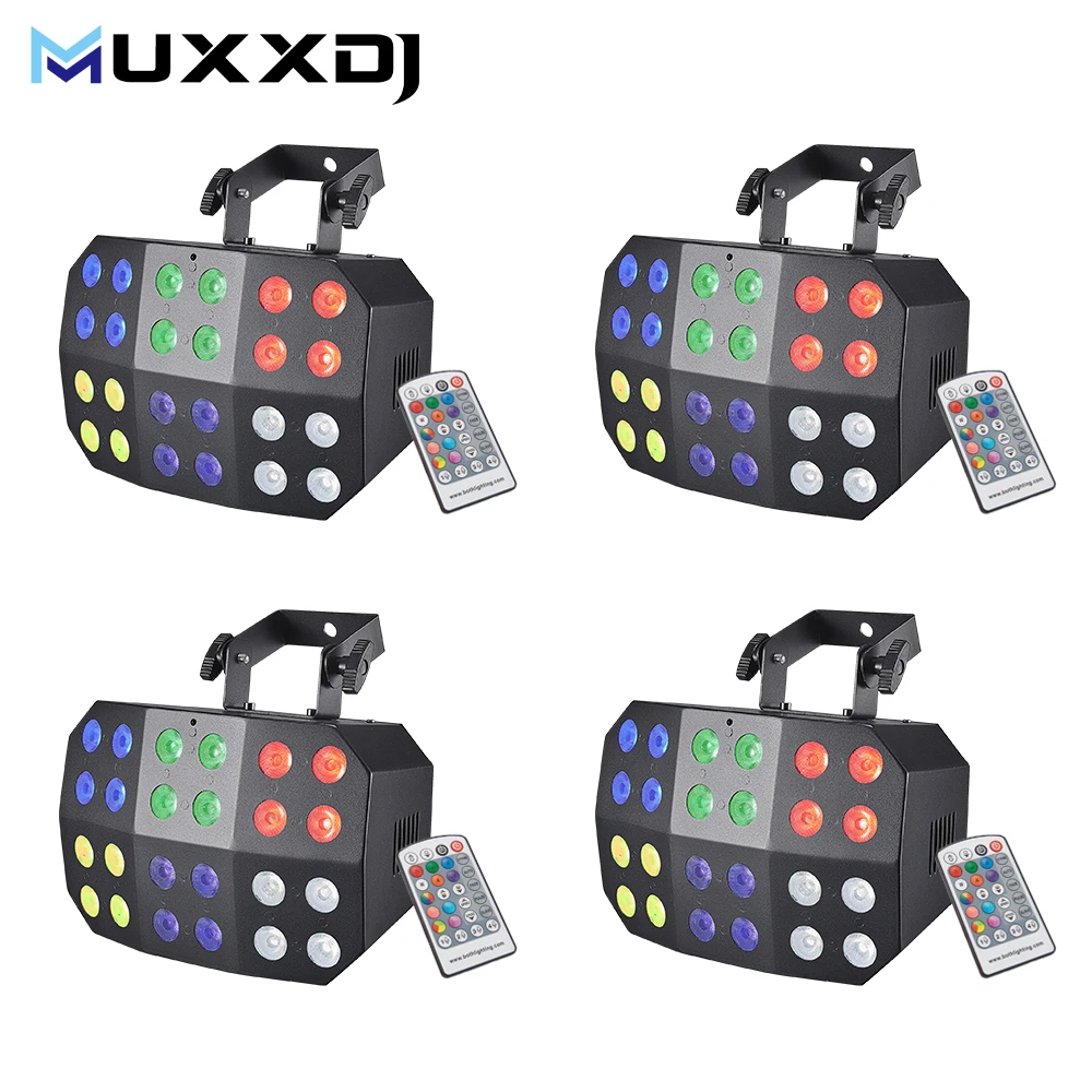 New Spider Wash Light 24*12W RGBWA+UV Led Washt Light Battery Uplight Wireless Remote App Dj Stage Lights for Disco Concert