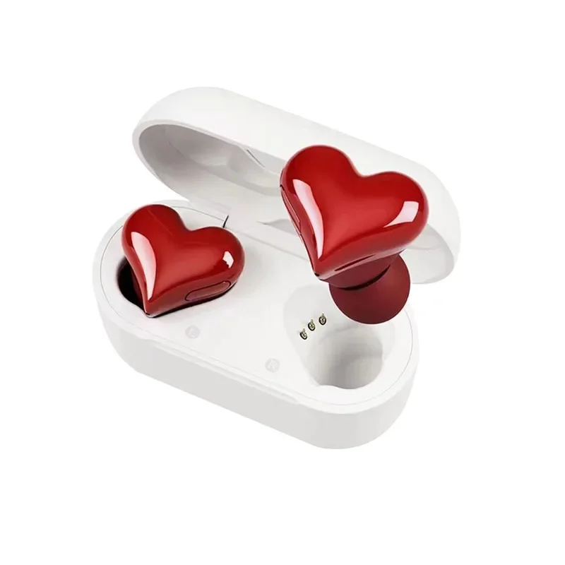 TWS Heartsbuds Bluetooth wireless headphones heart shaped earphones woman earphones high quality heart earbuds For girls gift