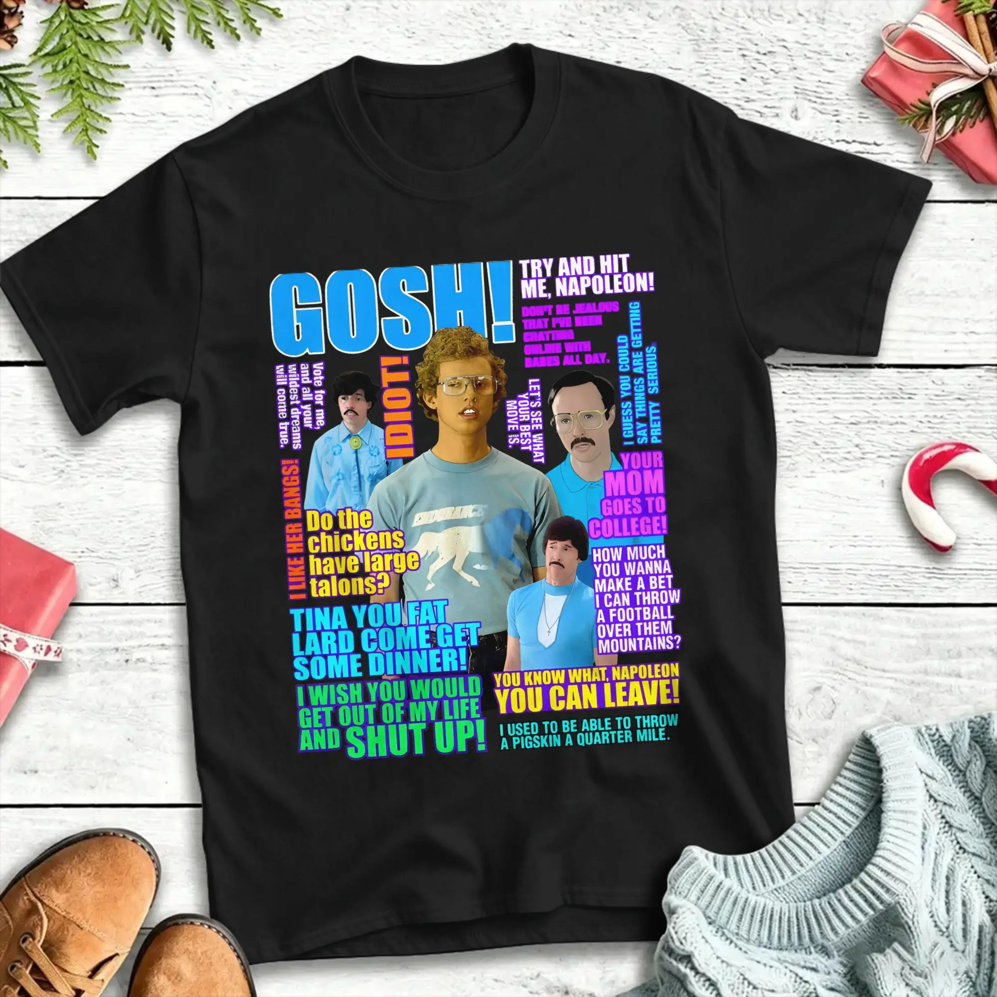Men Women's T-Shirts Napoleon Dynamite Quotes  Awesome Cotton Tees Short Sleeve  T Shirt Round Neck Tops 4XL 5XL
