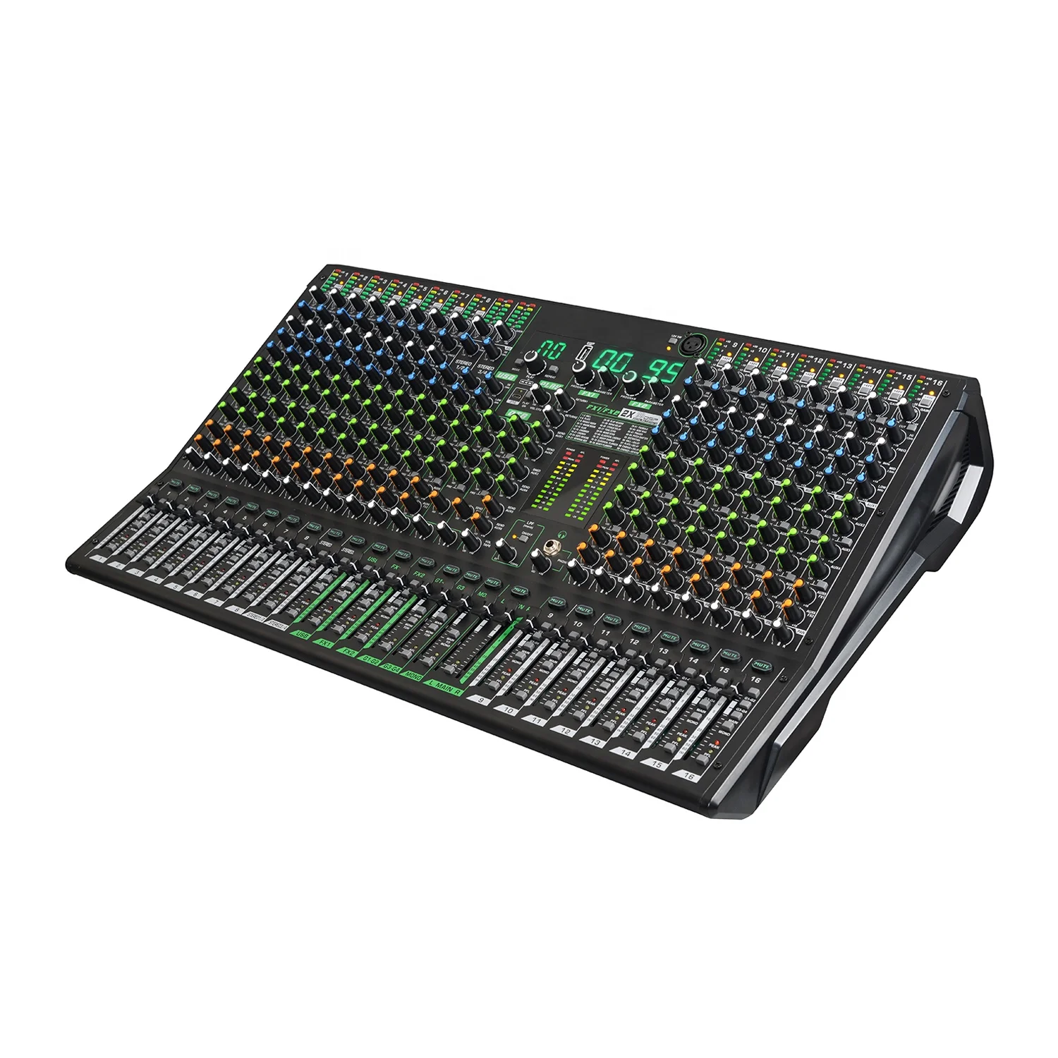 سلسلة KING تصميم جديد مدمج 6 AUX/Dual 99DSP/4 مجموعات/4 نطاقات EQ 16/24/32 قناة موسيقى احترافية جهاز مزج الصوت