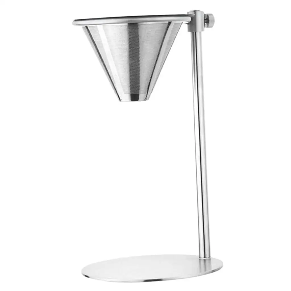 حامل فلتر القهوة بالتنقيط، أواني طهي للتخييم، متينة من الفولاذ المقاوم للصدأ