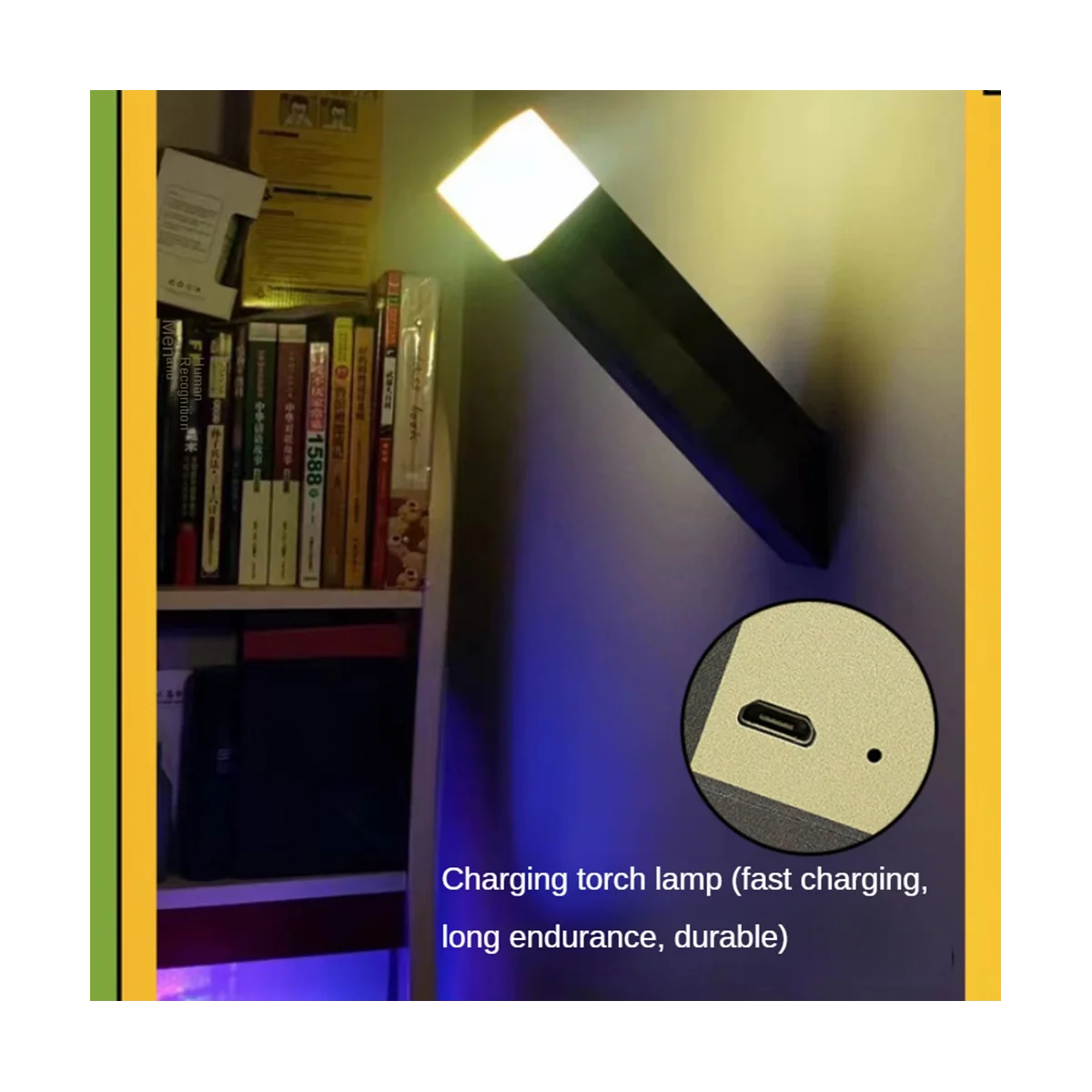 Muur Nachtlampje Fakkel Bouwsteen Lamp Fakkel Oplaadbare Nachtlampje Kinderspeelgoed Sfeer Decoratie Nachtlampje