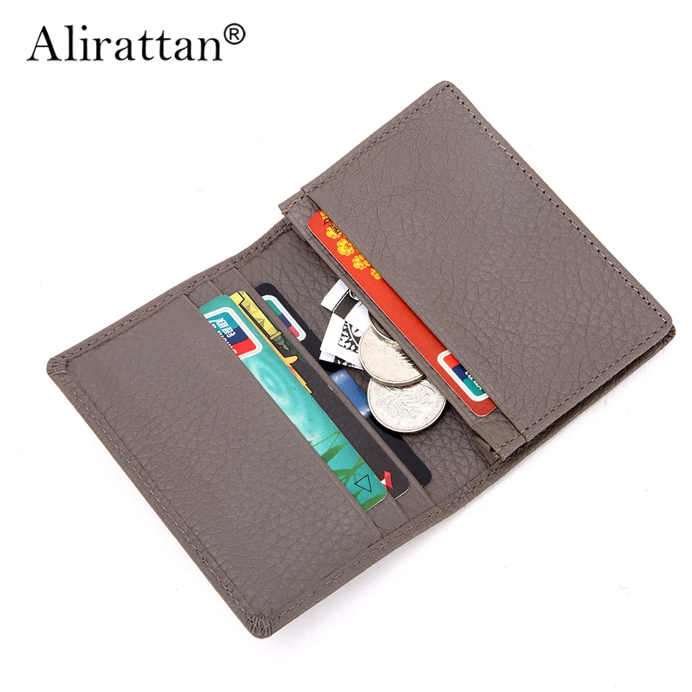 

Alirattan 2024 New Small Wallet With Multiple Card Slots Cowhide Business Card Bag Card Bag