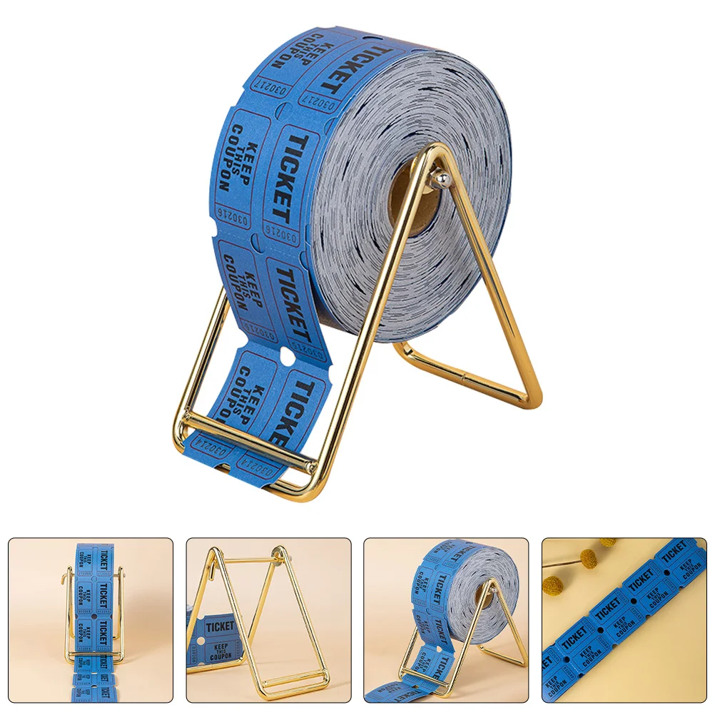 

1000pcs Prize Ticket Set Halloween Carnival Raffle Tickets For Fundraiser Auctions Events Party Games Gold Stand Blank Diy Tags