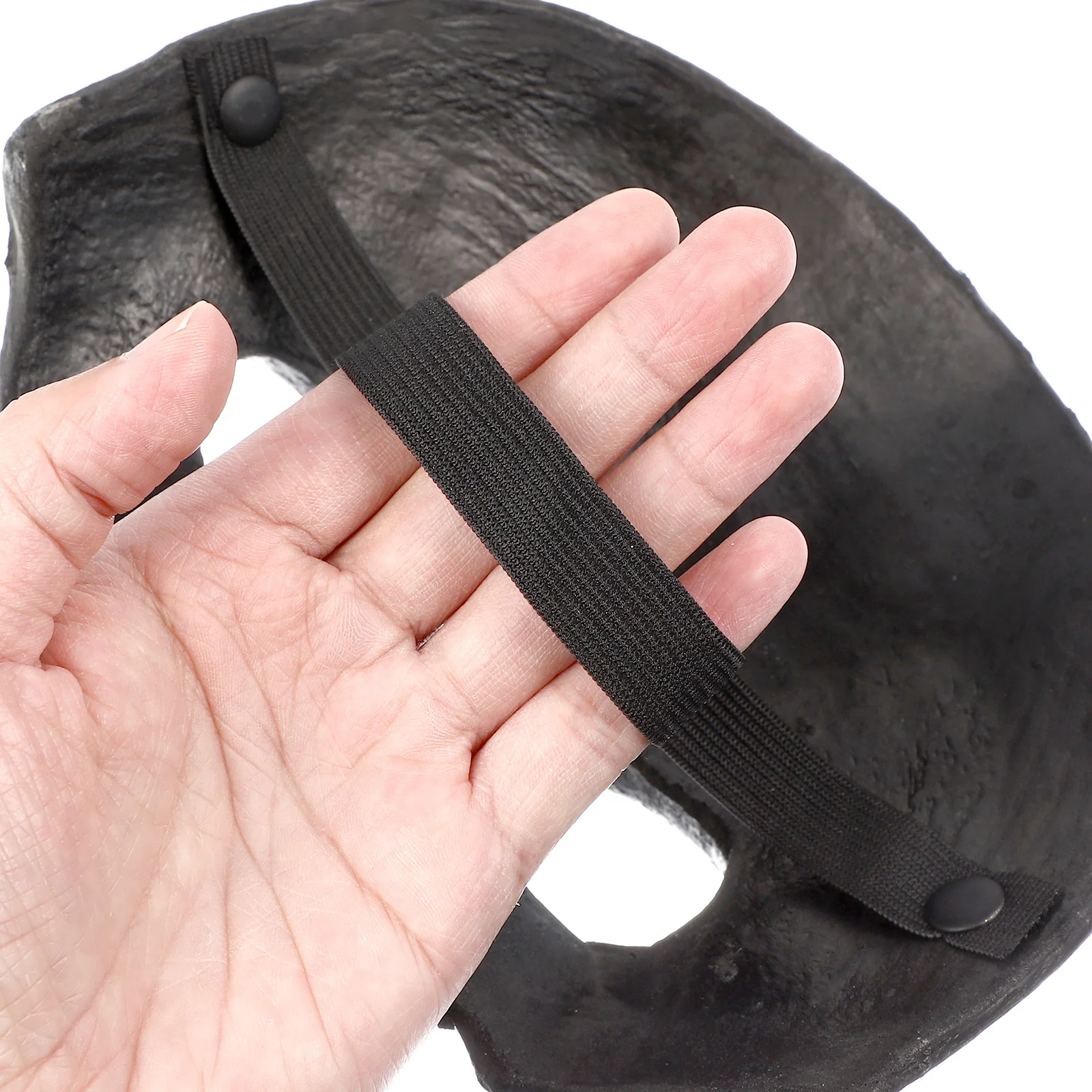 

Blood Pattern Halloween Skull Half Face Mask Lightweight PU Material Costume Scary Mask for Dance Festival Halloween Decorations