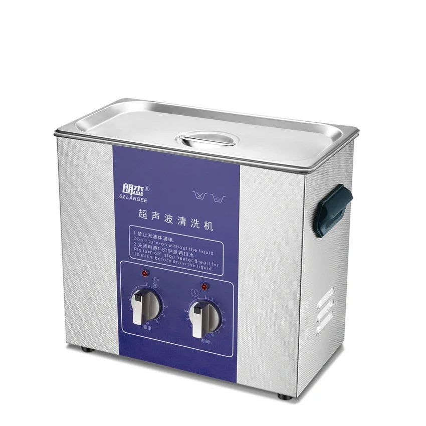 6.8L Stainless Steel Mechanical Ultra sonic Water Bath Desktop Stainless 5l Ultrasonic Cleaner