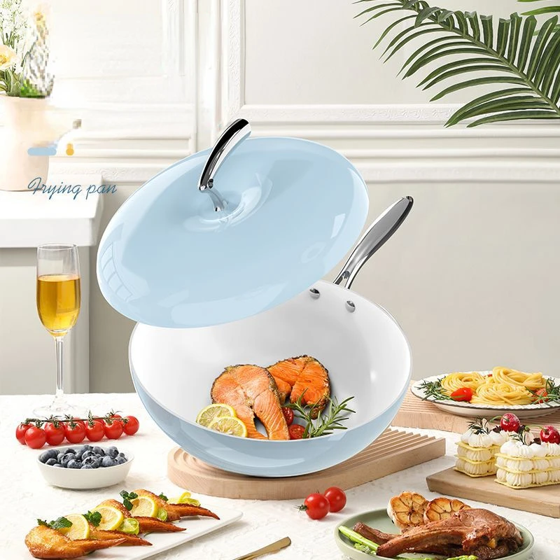 

Non Stick Frying Pan Frying Pan Household Stir Frying Pan With Less Oil Fume Set General Use Of Gas Induction Cookers Cookware