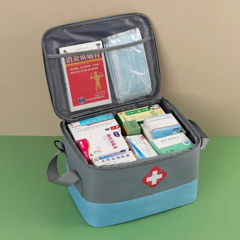 Multifuncional Medical Travel Packing Cube, portátil First Aid Supplies Storage Bag, desinfetante água Iodophor Organizadores Pouch