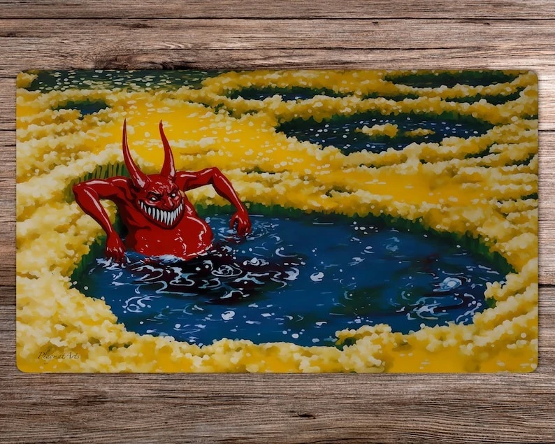 

Sulfurous Springs - игровой коврик 24 x 14 дюймов, коврик для настольной игры, коврик для мыши TCG, коврик для геймера, коврик для мыши, офисный аксессуар, ковер, настольный коврик