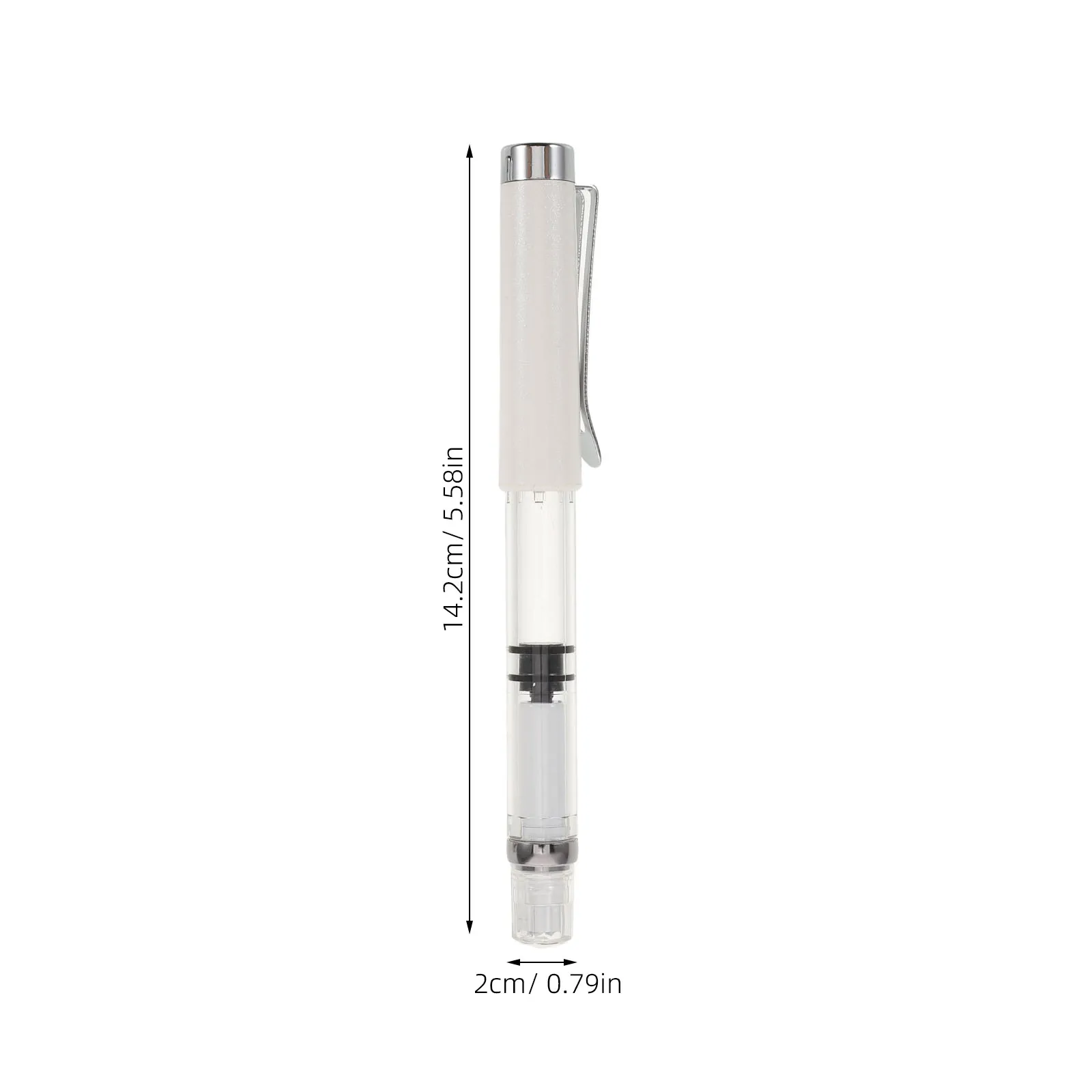 2Pcs Fountain Brush Pen Piston Fill Flexible Tip for Calligraphy Ink Painting Refillable Art Pen Ideal for Sumi