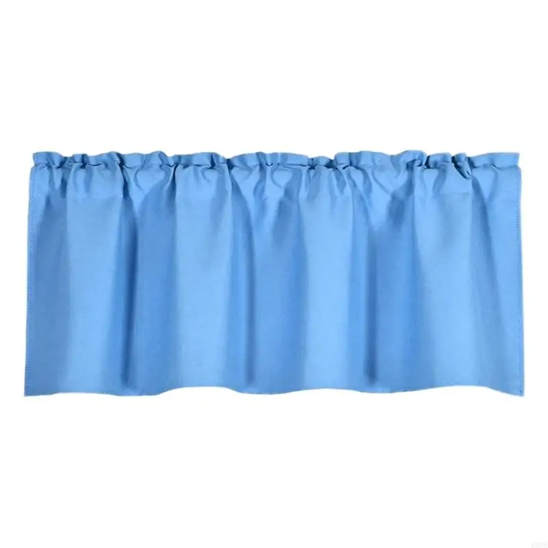 H8WB Polyester Blackouts Short Curtain Offering Light Reduction Privacy Valance Drape For Stylish Home Apartment Use