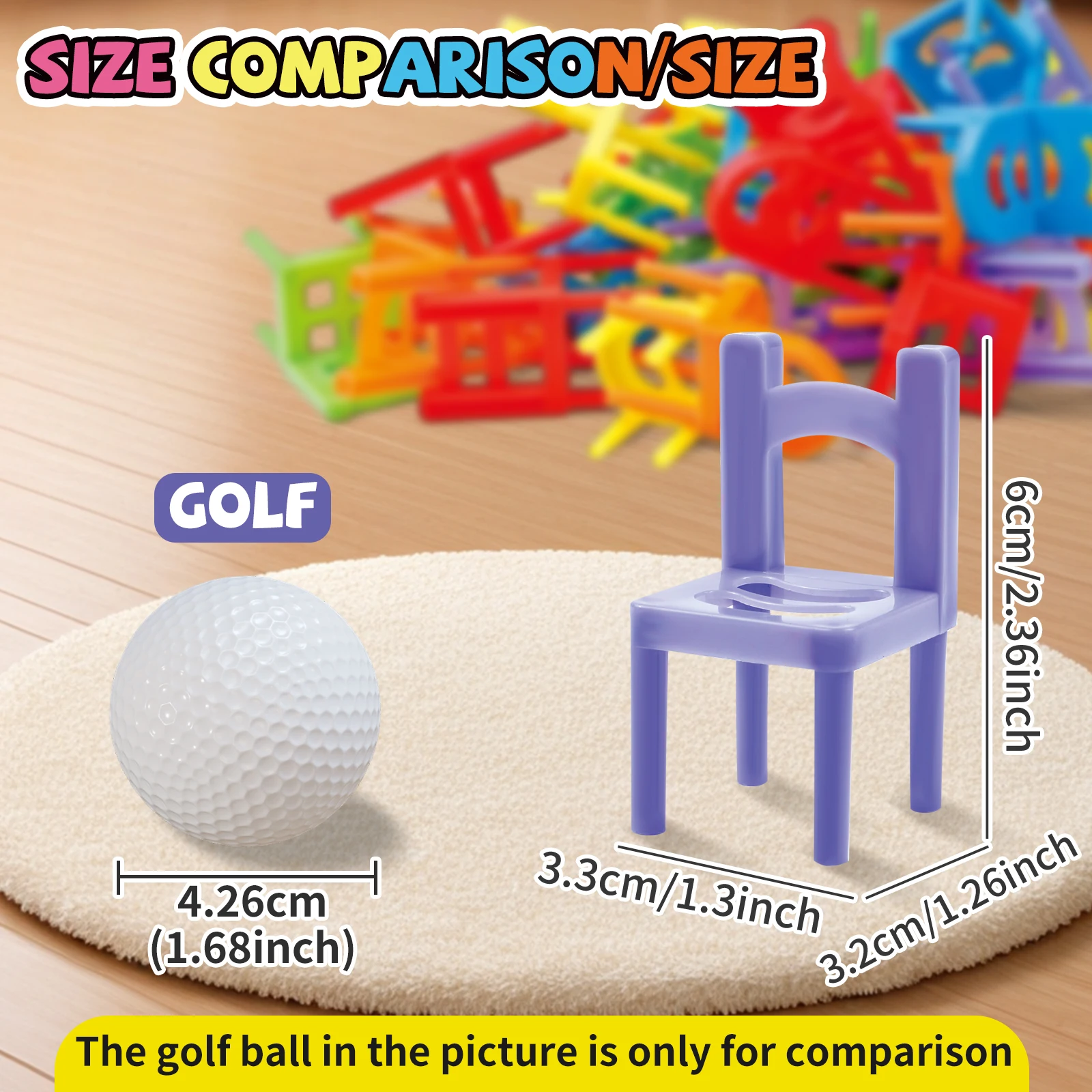 Stacking Chairs, Educational Toys, Building Blocks Stacking Chairs, Parent-Child Gathering Interactive Stress Reduction Toys