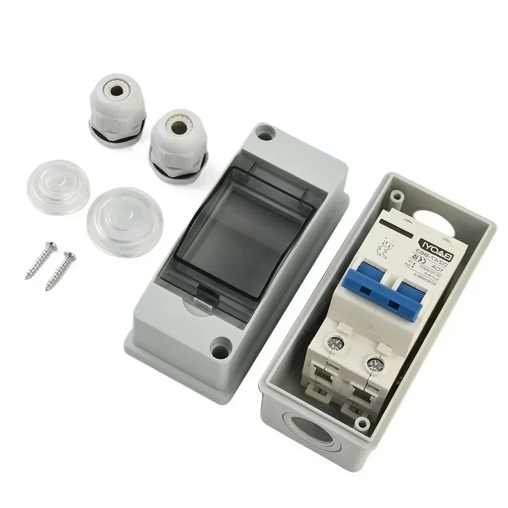 Для солнечной фотоэлектрической комбинированной коробки, распределительной коробки, с инструментами, 2-полюсный автоматический выключатель переменного тока и водонепроницаемой распределительной коробки