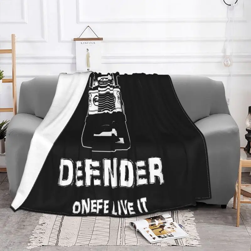 Landrover Defender One Life Live Blanket Soft For Bed All Season Faux Fur Mink Camping Blanket