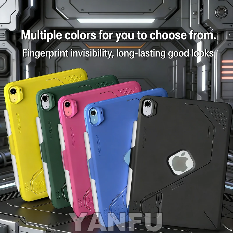 

Чехол для iPad 10-го поколения 10.9, чехол для iPad 12-го/11-го поколения A16 11, легкий ударопрочный чехол с отсеком для Apple Pencil, поддерживает зарядку Apple Pencil