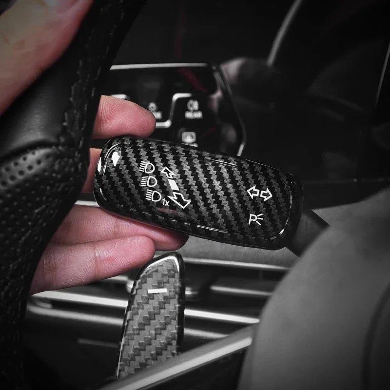 

Автомобильный защитный чехол из углеродного зерна на стержне переключателя света, стержень переключателя стеклоочистителя для LHD VW Golf MK7 MK8, Passat Magaton B8, Tiguan T-ROC