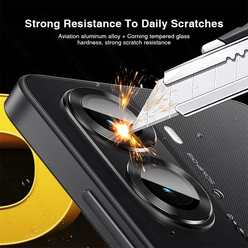 Matel Ring Camera Lens Protector Tempered Glass Cap For Xiaomi PocoX7Pro Poco X7 Pro 5G Lenses Cover On Poko Little X7Pro X 7Pro