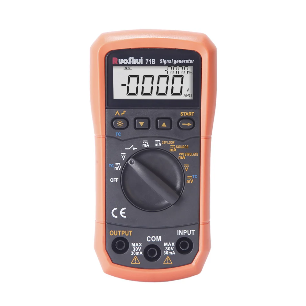 RuoShui 71B Mini handheld Signal Generator Portable Voltage mA Thermocouple Simulation and Measurement