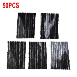 50pcs 3.5X100mm Car Van Tyre Repair Tubeless Rubber Seal Strips Car Bike Tyre Plug Puncture Replacement Recovery Tools Parts