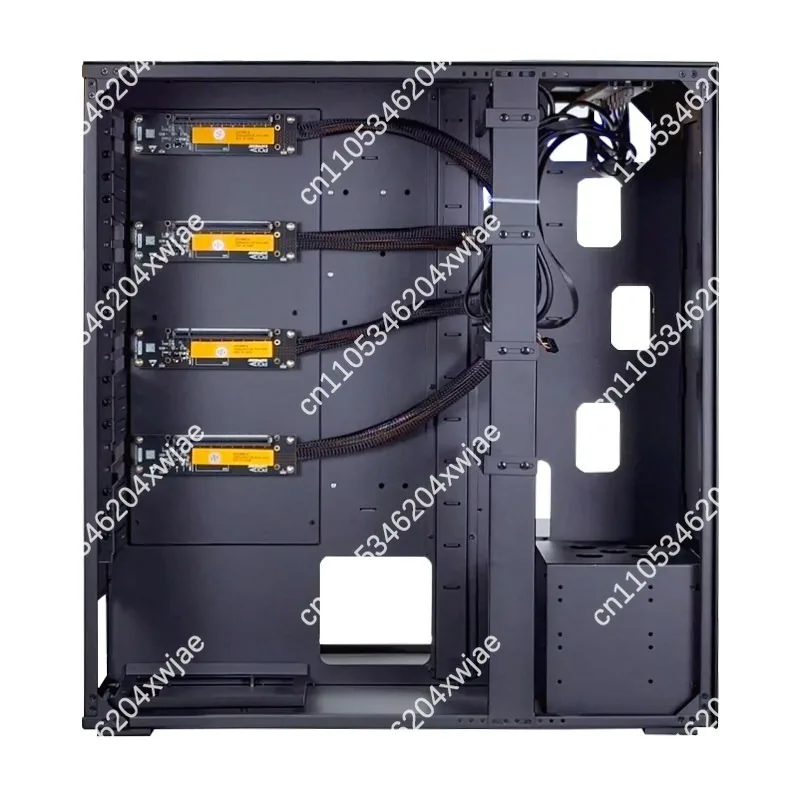 Heavy Duty 4U Tower Server Case WS04A for EATX Motherboard 7 PCIe Slots Support RTX 4090 5090 GPU Water Cooling