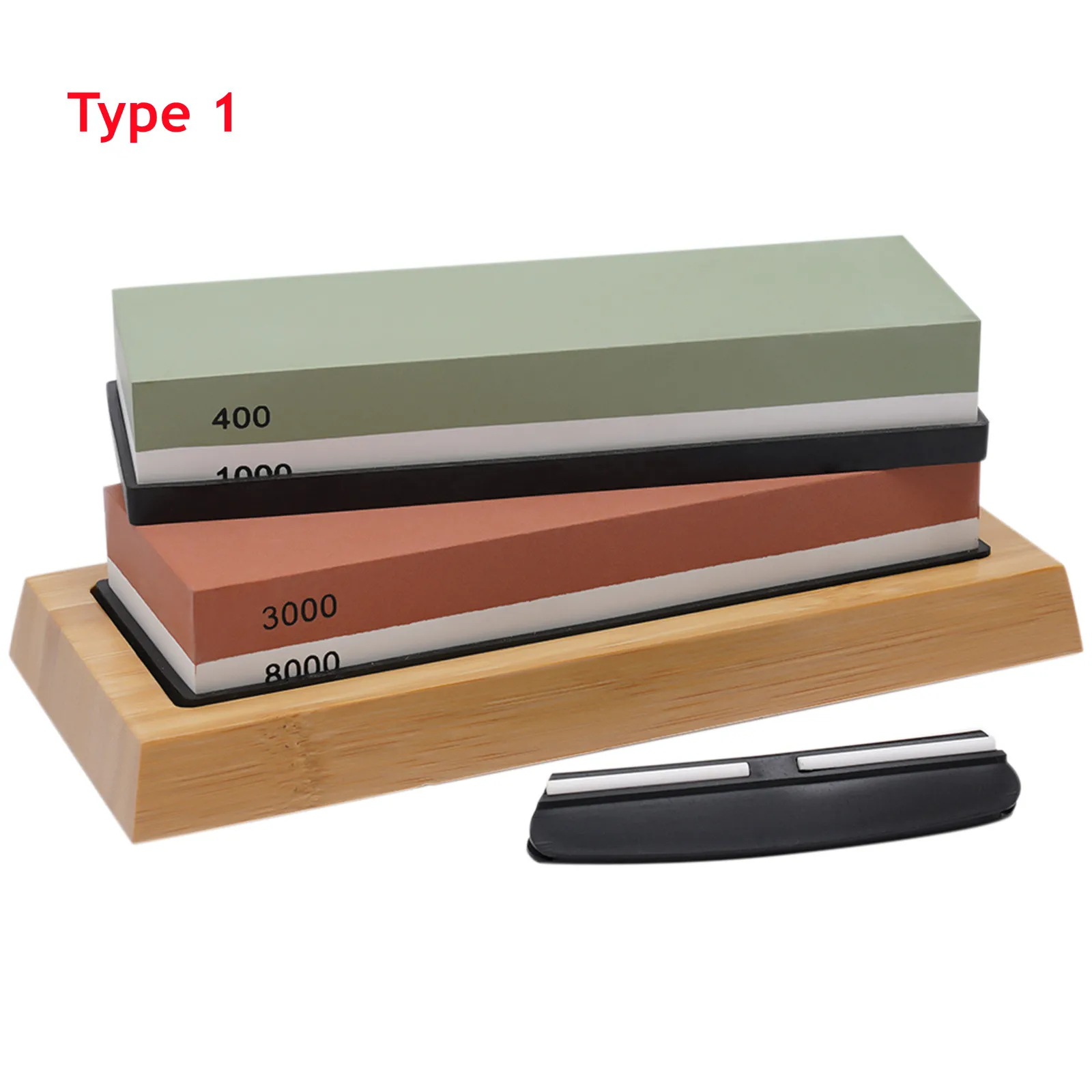 Knife Sharpening Stone Set Professional 400/1000 3000/8000 Grit Double-Side Set Kitchen Tools Kit