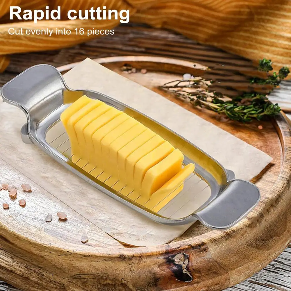 Butter Cutter Easy Cutting Butter Slicer Stainless Steel Butter Cheese Slicer Set for Precise Portion for Kitchen